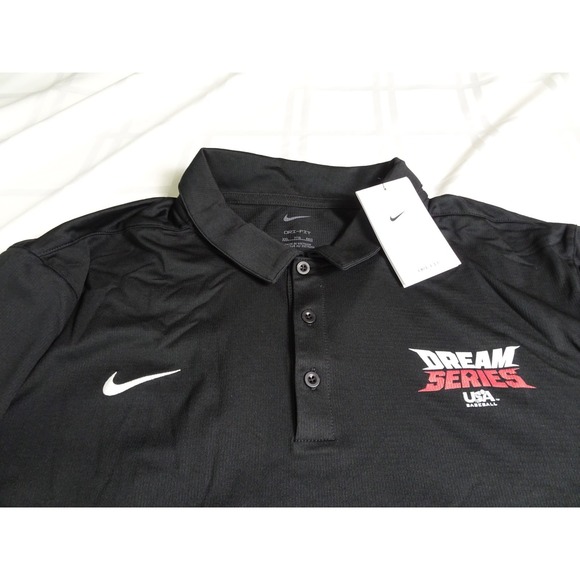 Nike Other - Dream Series USA Baseball Polo. Men's 2XL. Black, short sleeve